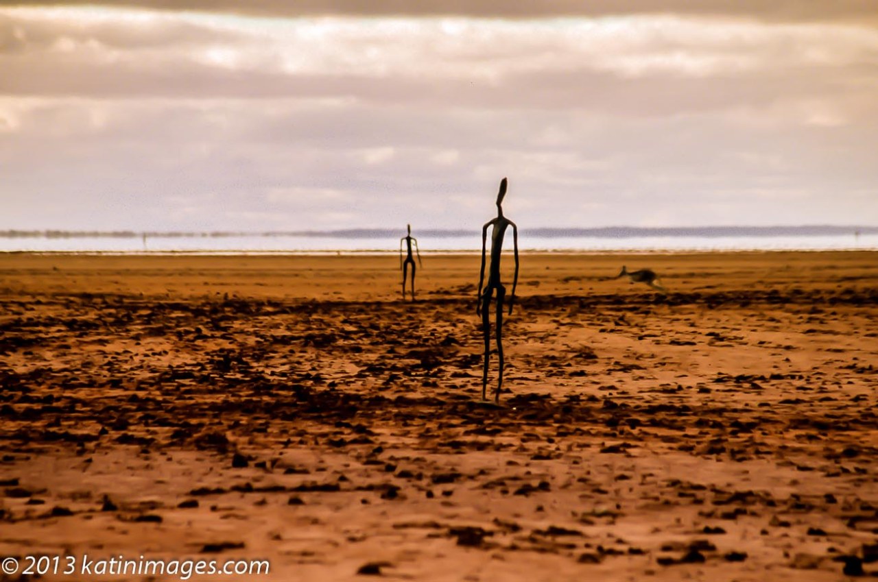 Antony Gormley Sculptures On Lake Ballard, 200km north of Kalgoorlie in Western Australia