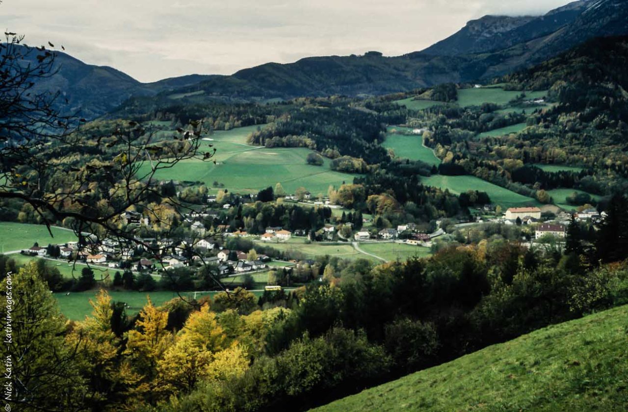 A small village in the mountains near Vienna Austria