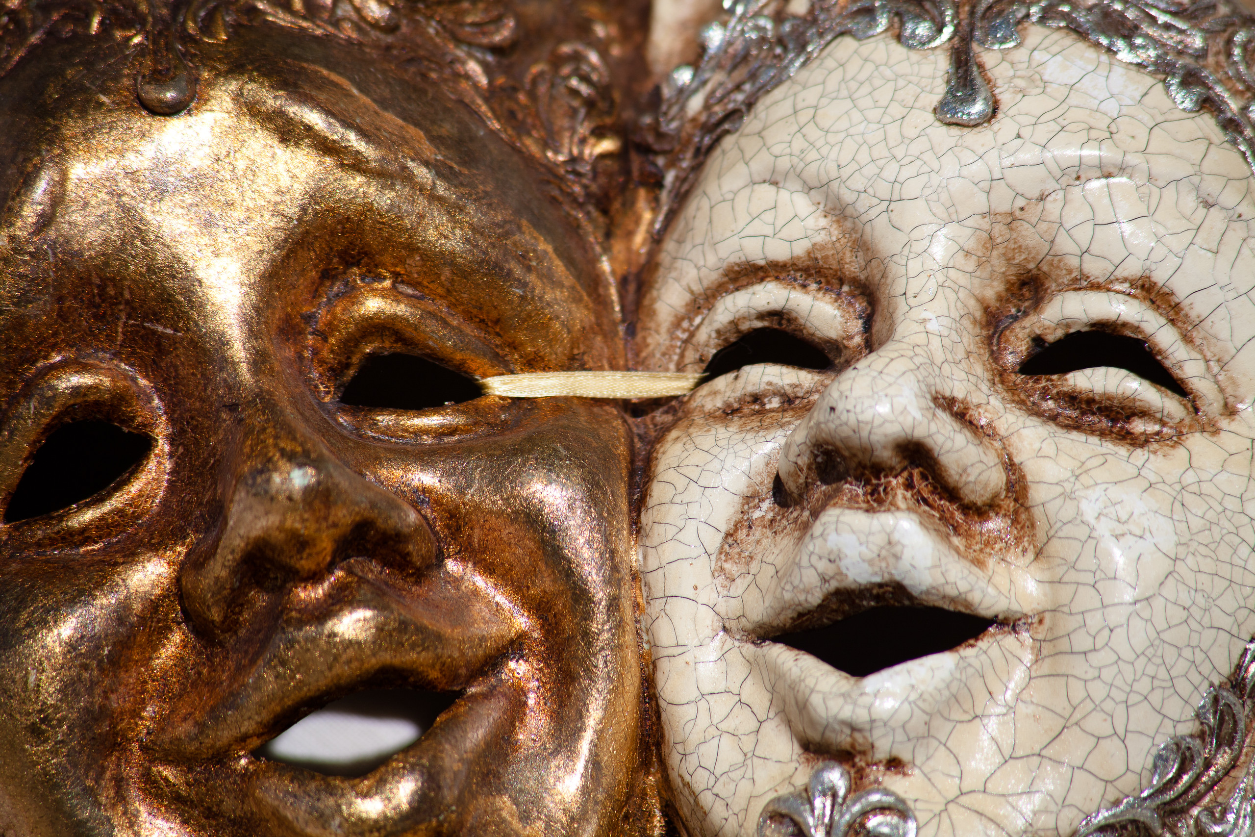 Burano masks in Burano's main square